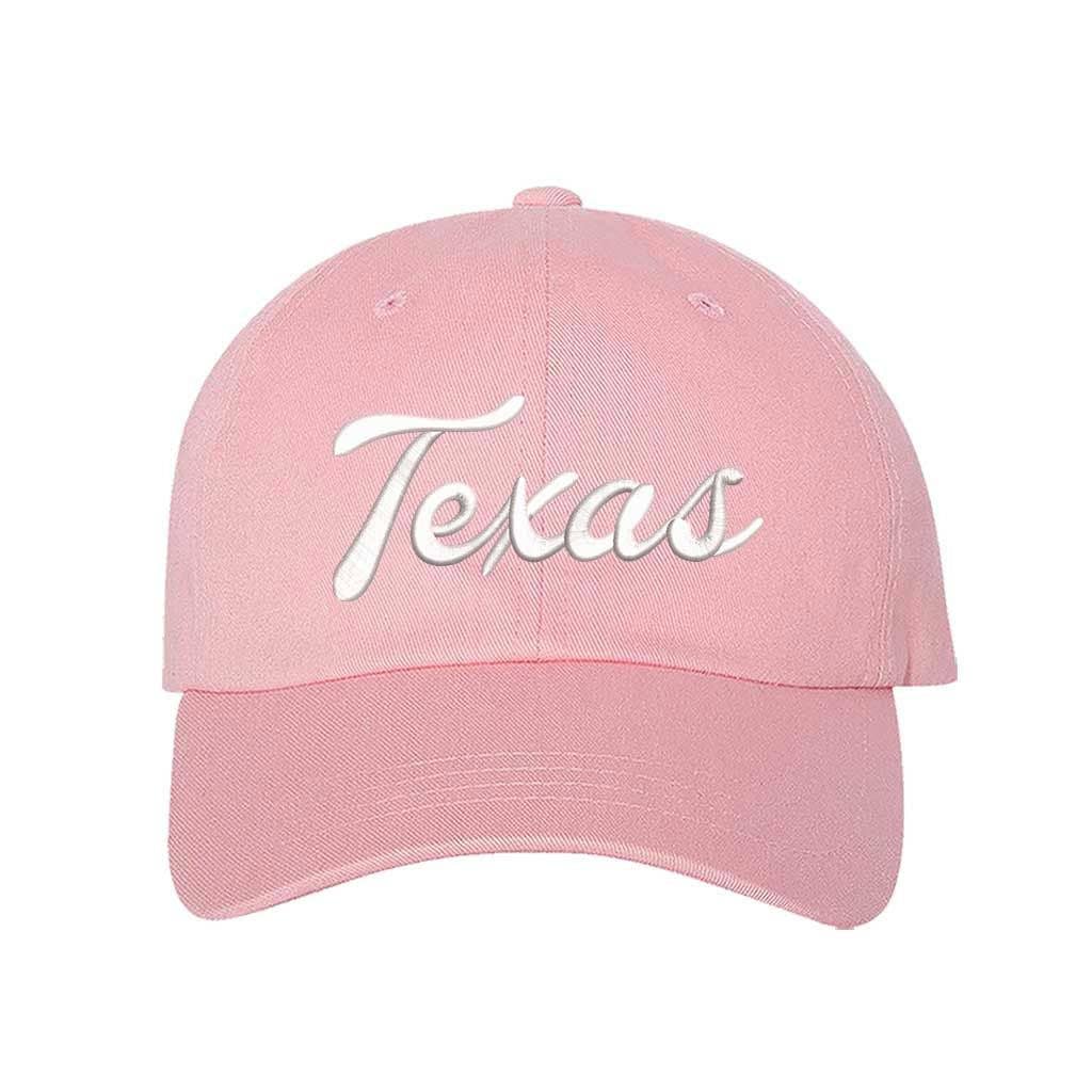 Texas Script Embroidered Baseball Hat