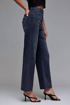 Lily Black High Rise Dad Jean