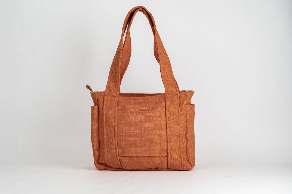 Sunset Travel Tote | Burnt Orange Trolley Bag