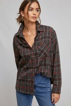 Dora Classic Loose Fit Plaid Shirt