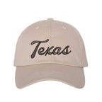 Texas Script Embroidered Baseball Hat