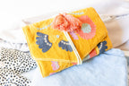 Embroidered Velvet Jewelry Organizer in Mustard