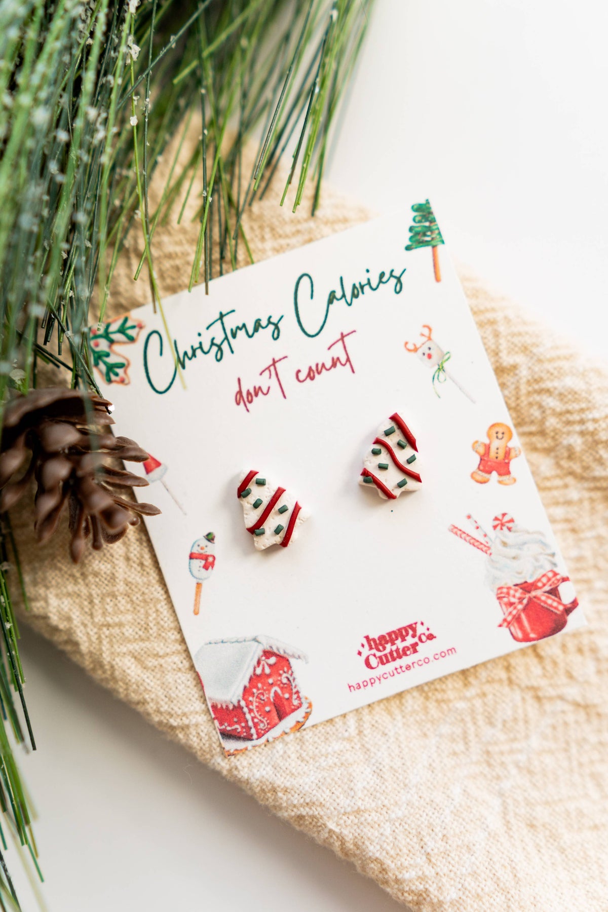 Christmas Tree Cake Treat Studs
