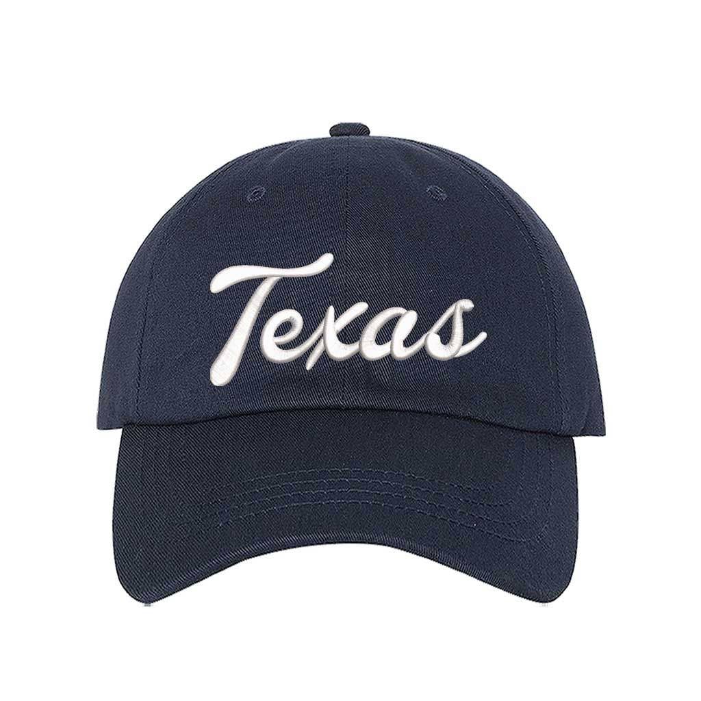 Texas Script Embroidered Baseball Hat
