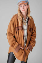 Mandy Soft Brushed Fleece Shacket