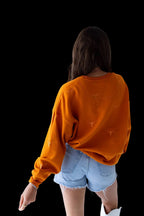Ava UT Texas Ritter Lantern Sleeve Crew